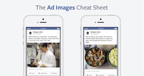 Facebook crea una hoja de referencia para imágenes de anuncios