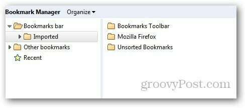 Transferir marcadores Firefox 10