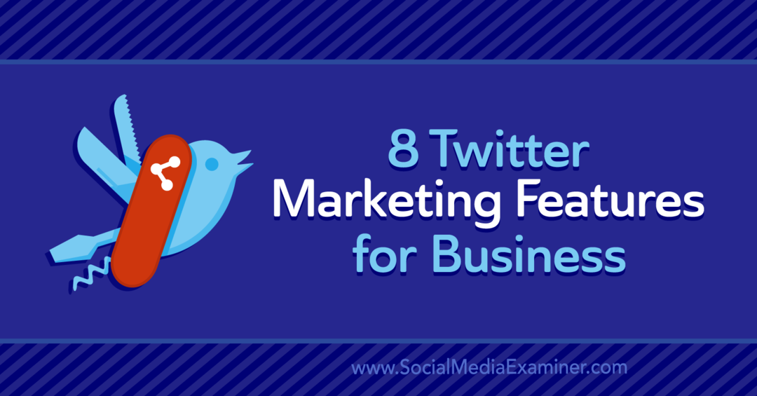 8 funciones de marketing de Twitter para empresas: examinador de redes sociales