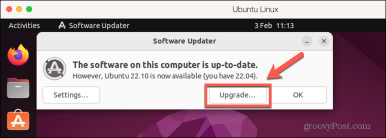 software de actualización de linux