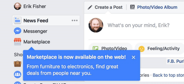 Facebook Marketplace ahora está disponible en el escritorio.