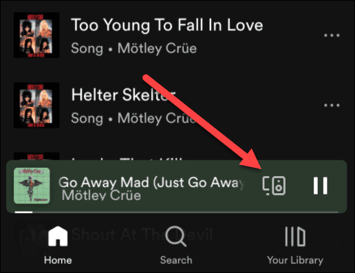 Botón de conexión de Spotify