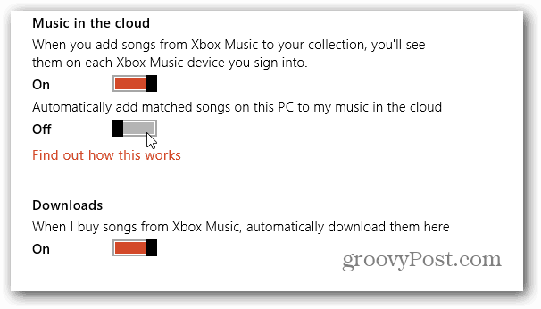 Preferencias de Music in the Cloud