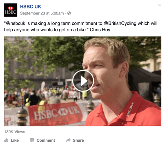 video de facebook hsbc
