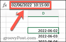 Marcas de tiempo de Excel con fechas y horas