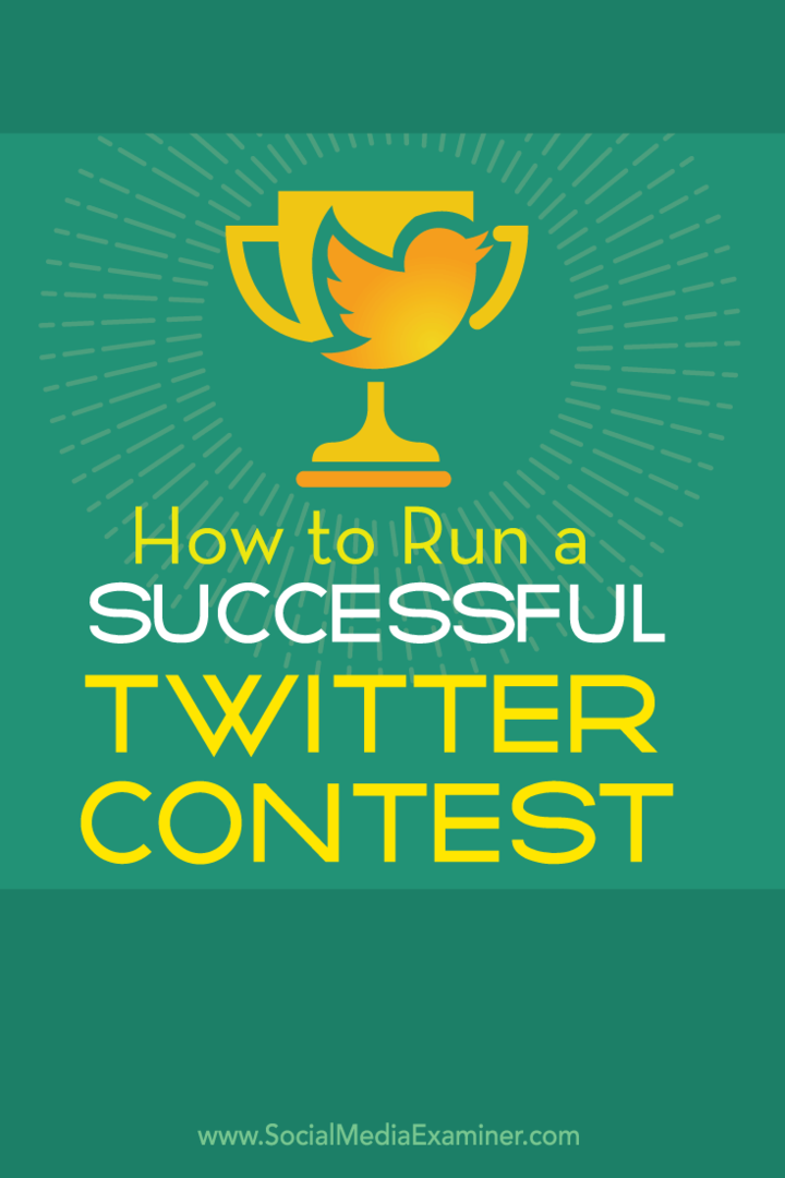 cómo crear un concurso de twitter exitoso
