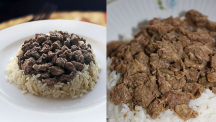 ¿Cómo hacer pilaf con mucha carne con carne? Receta práctica de pilaf mevlüt