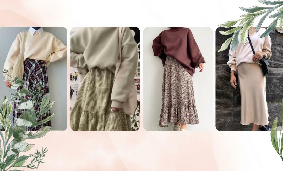 ¿Cómo combinar faldas de raso? ¿Cómo hacer una combinación de falda hijab? ¿Qué llevar con falda?