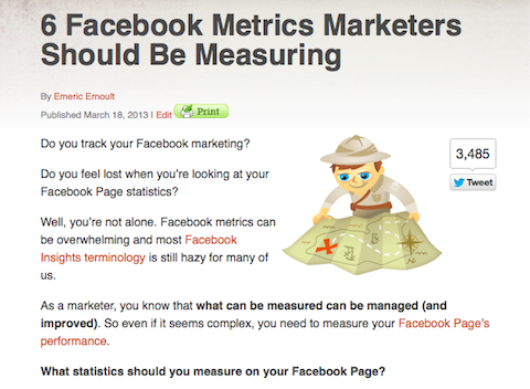 métricas de facebook