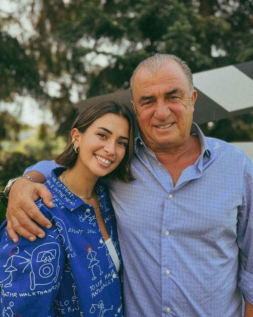 Fatih Terim y su hija Buse Terim