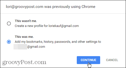 El correo electrónico anteriormente usaba Chrome