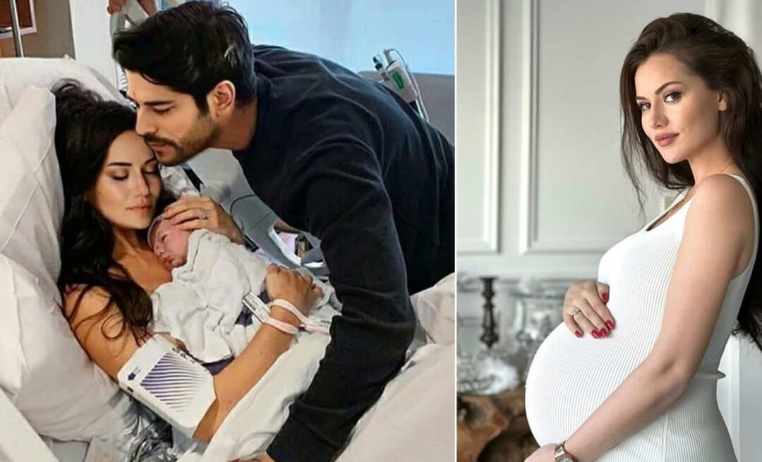 ¡Fahriye Evcen y Burak Özçivit fueron vistos con su segundo bebé Kerem por primera vez!