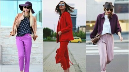 ¿Cómo se combinan los pantalones de colores?