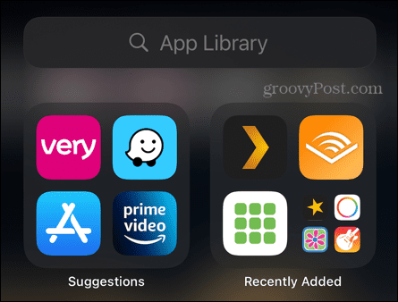 biblioteca de aplicaciones de iphone