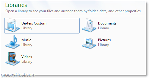 Las bibliotecas de Windows 7 son excelentes para organizar sus carpetas sin moverlas