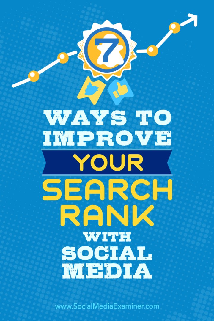 7 formas de mejorar su ranking de búsqueda con las redes sociales: examinador de redes sociales