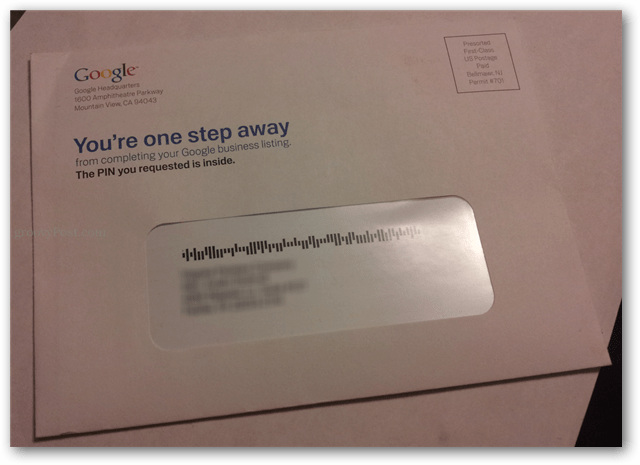 tarjeta postal de google de la lista de empresas