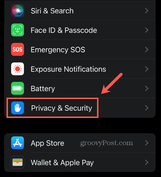 privacidad y seguridad de iOS