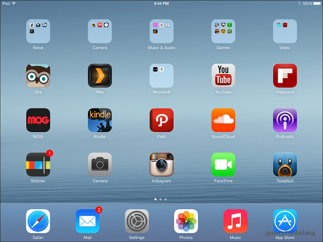 IPad iOS 7 restaurado