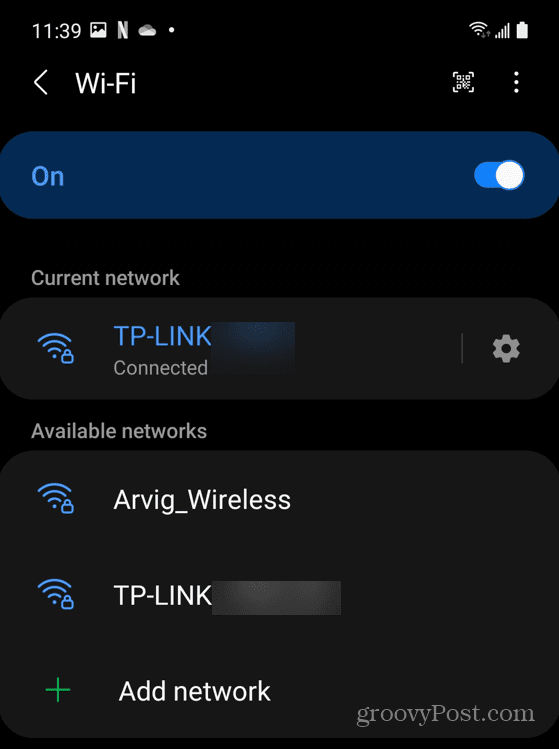 Conectividad de red Wi-Fi