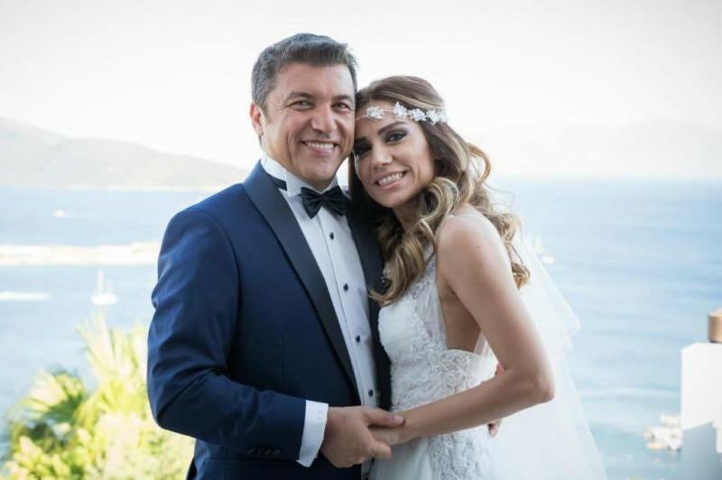 Foto de la boda de Ismail Küçükkaya y su ex esposa Eda Demirci