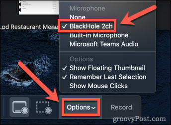 seleccionar opciones de audio en mac