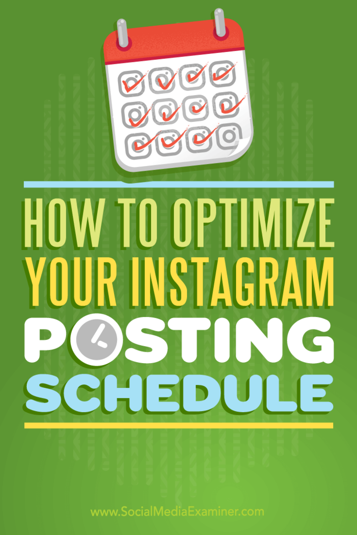 Cómo optimizar su programa de publicación de Instagram: examinador de redes sociales