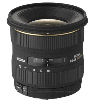 Signa 10 - 20 mm f4 - 5.6 EX DC HSM Lense Captura de pantalla gran angular