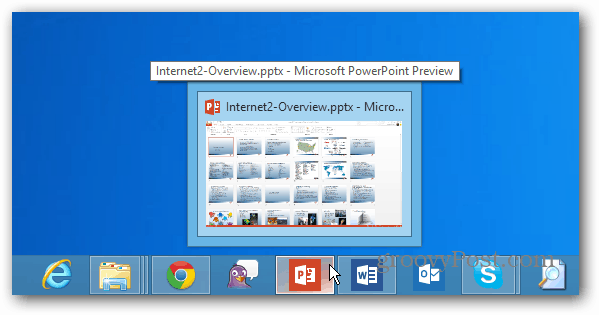 Barra de tareas de escritorio de Windows 8