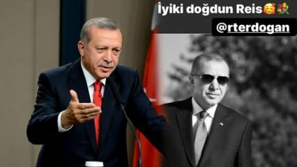 Acciones especiales de nombres famosos para el cumpleaños del presidente Erdogan