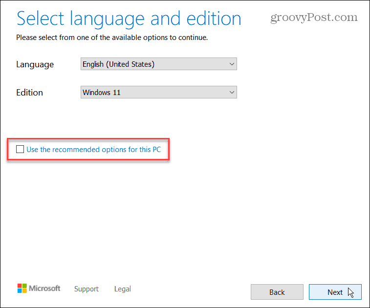 seleccionar idioma windows 11