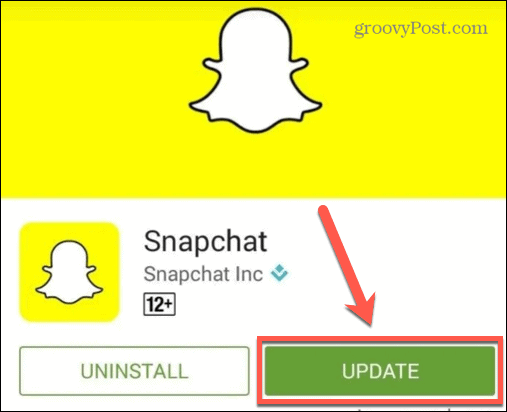actualización de Snapchat