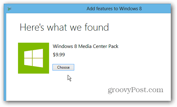 Paquete de Windows 8 Media Center