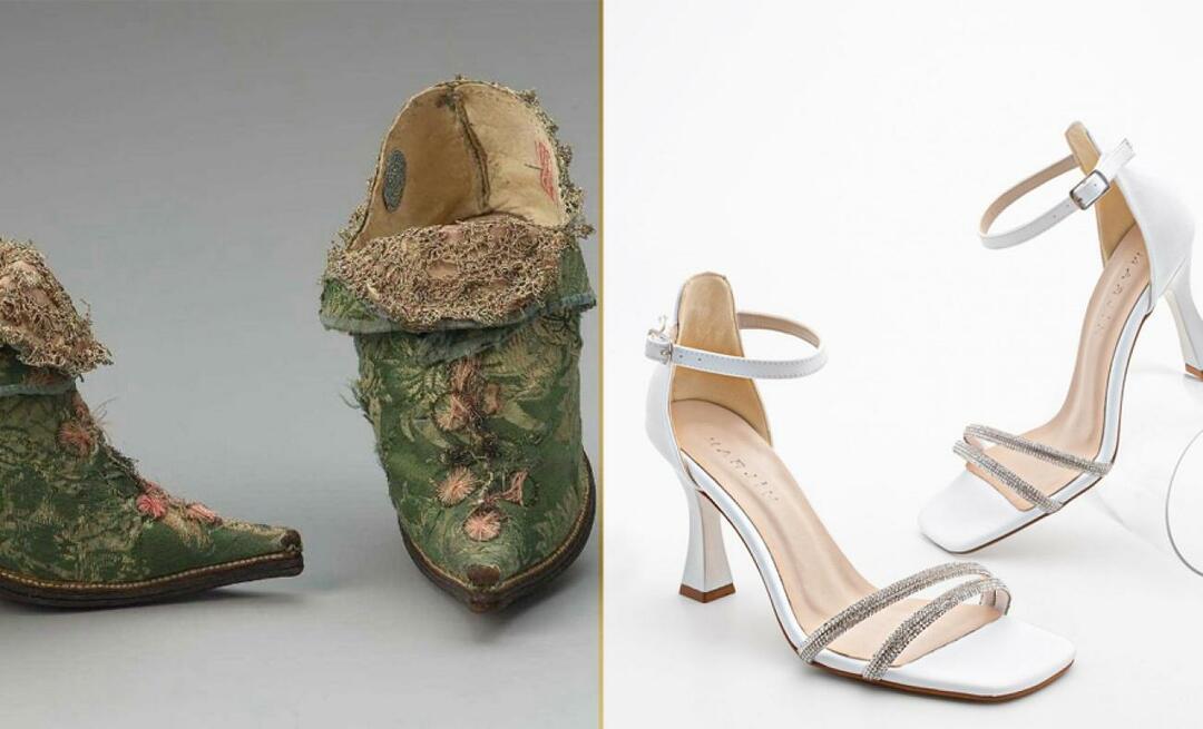 ¡Modelos de zapatos del pasado al presente!
