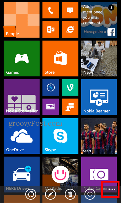 Pantalla de bloqueo de captura de pantalla de Windows Phone 8.1