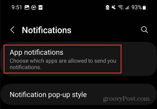 Detener las notificaciones de Android 