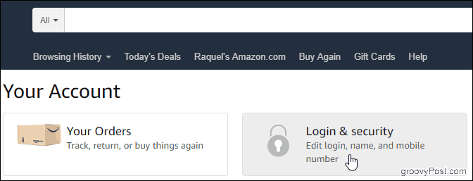 Tu cuenta en Amazon