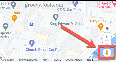icono de vista de calle de Google Maps