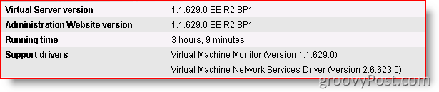 Microsoft Virtual Server 2005 r2 sp1 es compatible con Windows Server 2008:: groovyPost.com