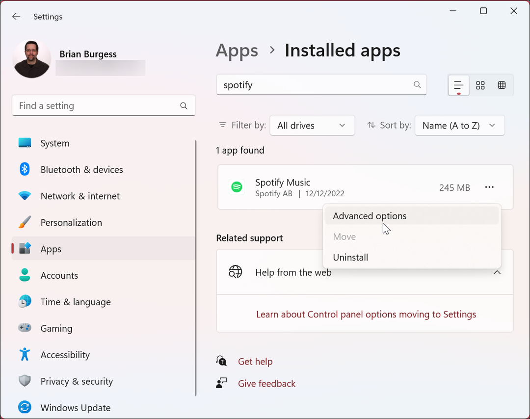 Deshabilitar aplicaciones en segundo plano en Windows 11