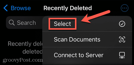 seleccionar archivos iphone