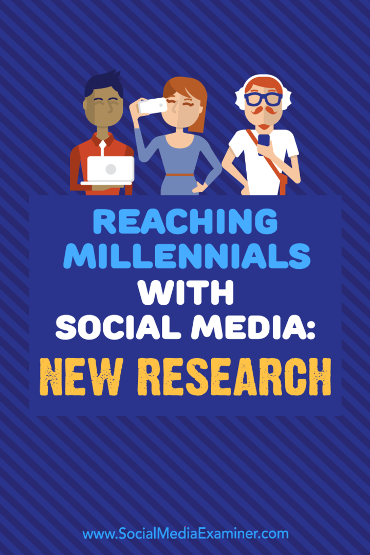 Llegar a los millennials con las redes sociales: nueva investigación: examinador de redes sociales