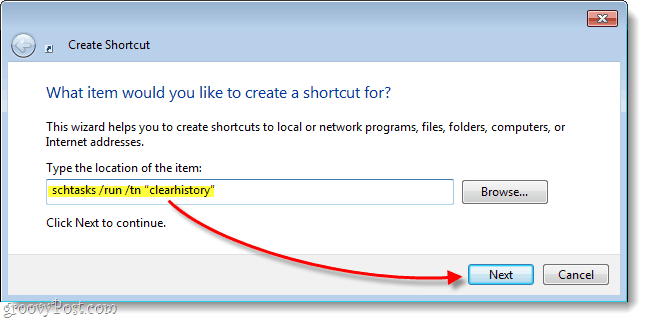Cómo convertir una tarea de Windows en un acceso directo