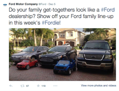 tweet de Ford