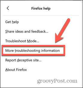 Firefox más solución de problemas