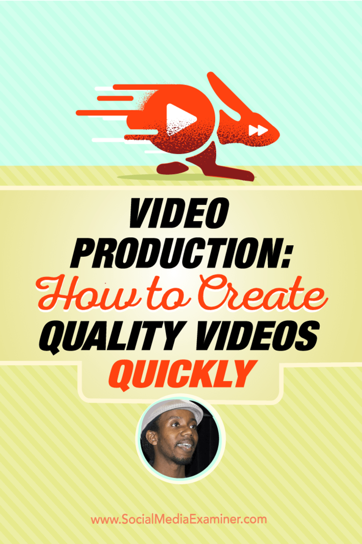 Producción de video: cómo crear videos de calidad rápidamente: examinador de redes sociales
