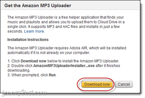 Amazon MP3 Uploader