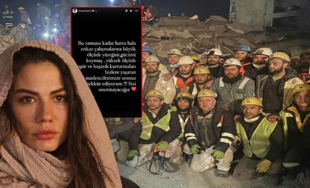 ¡Demet Özdemir agradeció a los mineros que trabajaron en el terremoto! "No te olvidaremos"