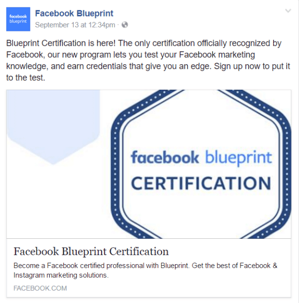certificación de planos de facebook