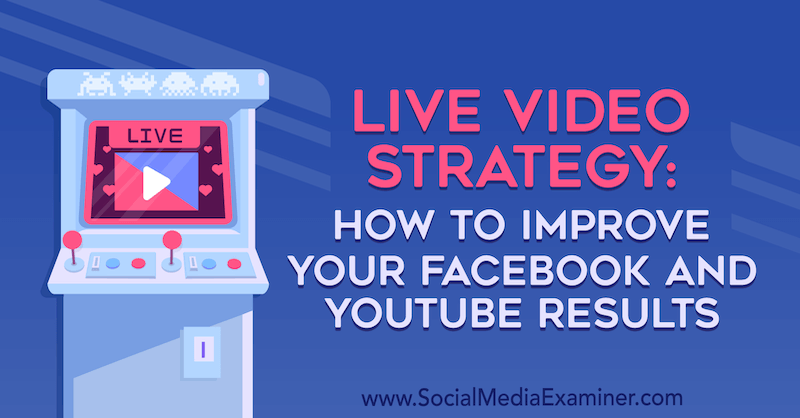 Estrategia de video en vivo: Cómo mejorar sus resultados de Facebook y YouTube por Luria Petruci en Social Media Examiner.